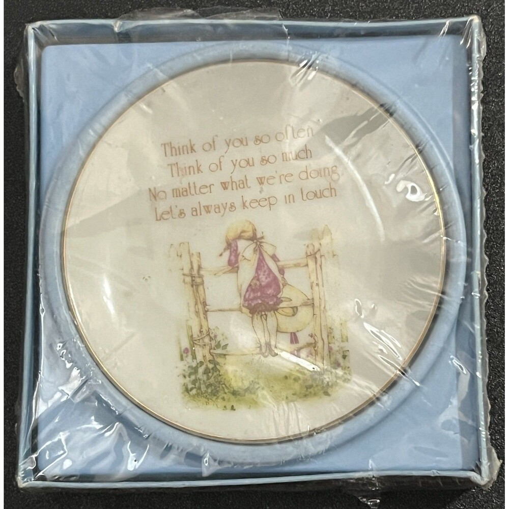 American Greetings Vintage 70s Lasting Treasures Porcelain Plate 1976 SEALED NOS
